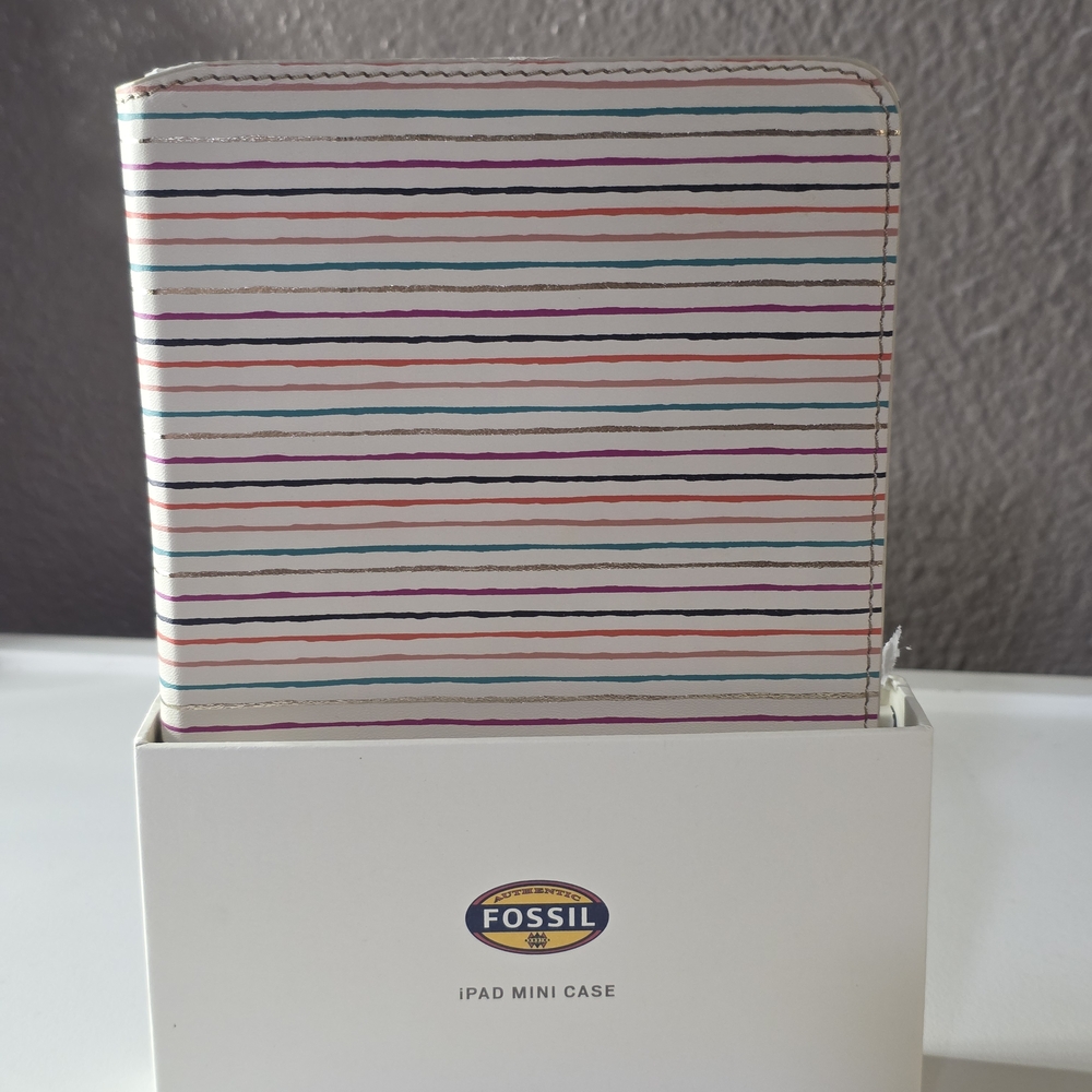 Fossil Striped iPad Mini Case NWT